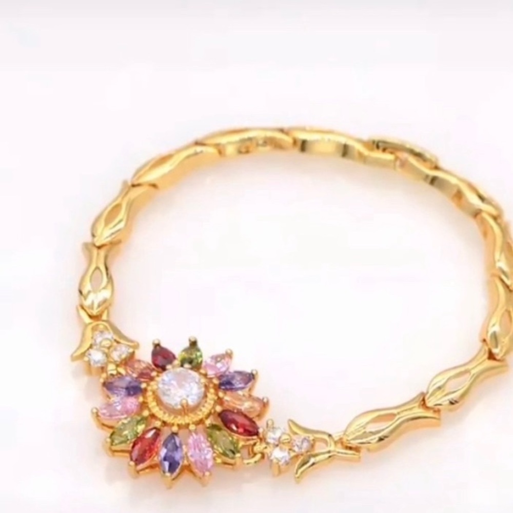 MULTI COLOR GOLD BRACELET